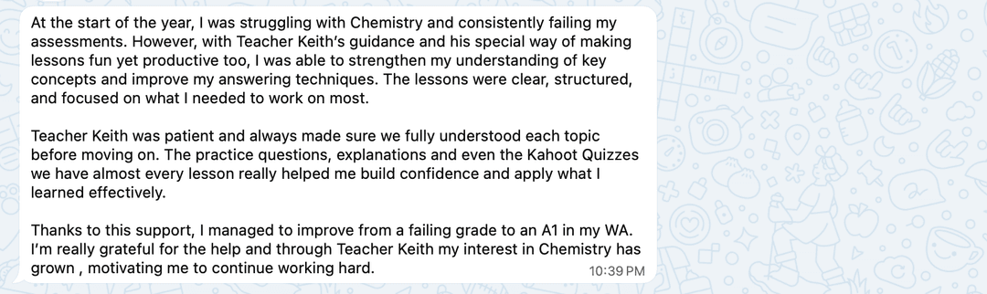 Student's Testimonial